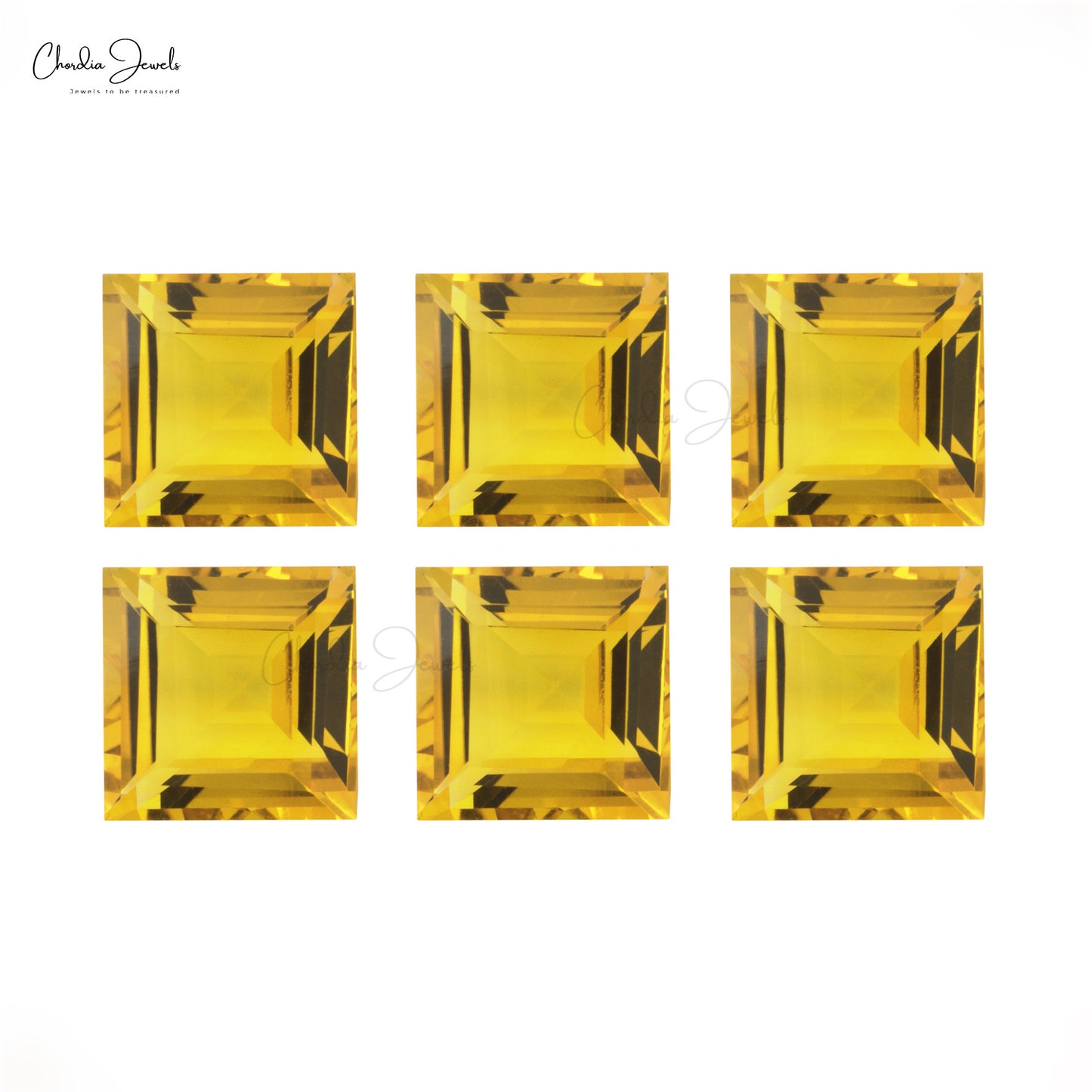 Load image into Gallery viewer, Citrine Square Faceted Cut 3MM-3.5MM AAA Quality Loose Gemstone, 1 Piece
