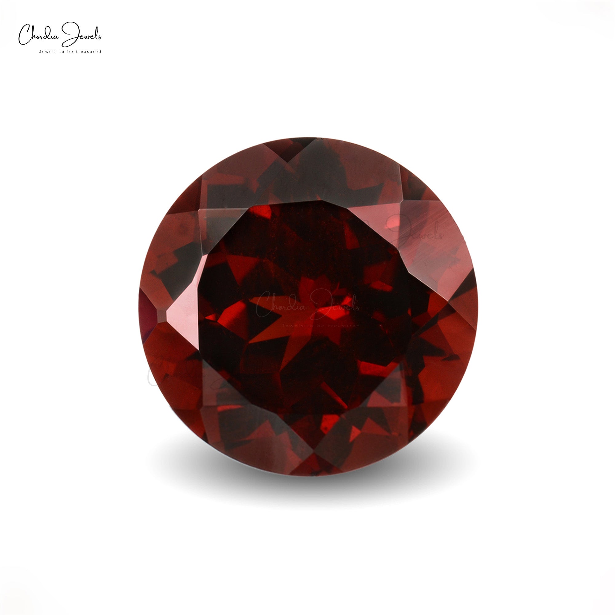 Top Grade Carat Red Garnet Round Cut Semi Precious Gemstone, Piece