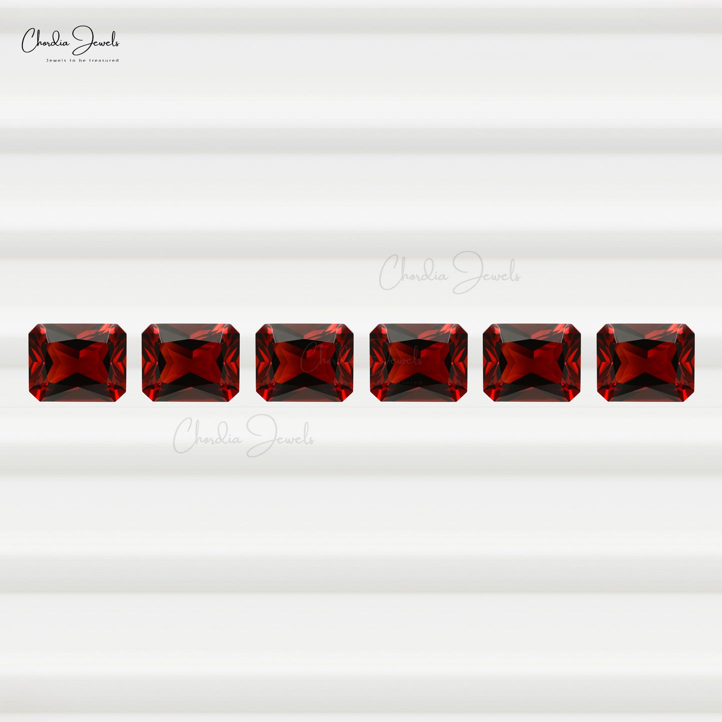 Load image into Gallery viewer, Emerald Faceted 100% Natural Red Garnet Wholesaler from India, 1 Piece
