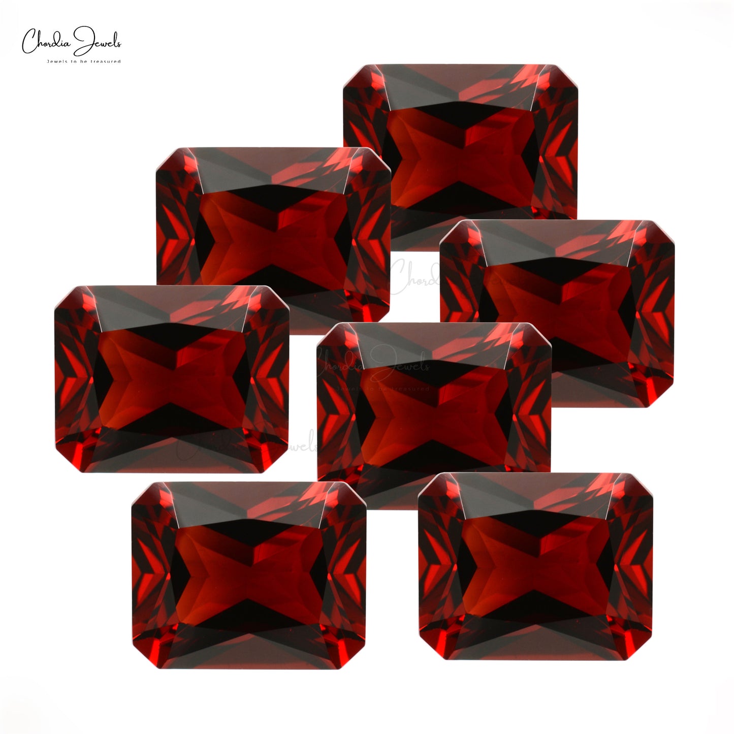 3 Carat Genuine Octagon Faceted Garnet Gemstone for Jewelry Making, 1 Piece
