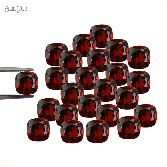 Load image into Gallery viewer, January Birthstone 7MM Cushion Cut Garnet for Jewelry Settings, 1 Piece

