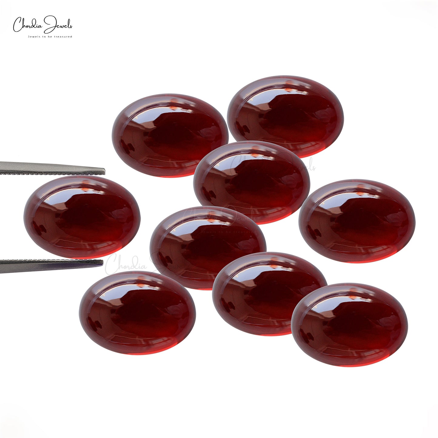 Mozambique Garnet Oval Cabochon 4X6MM High Quality Gemstone Wholesaler from India, 1 Piece