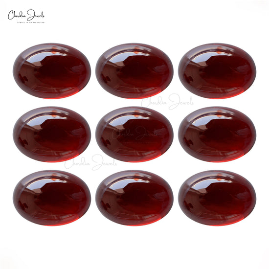 Wholesale Price Natural Garnet 1.5 Carat Oval Cabochon Loose Gemstone, 1 Piece