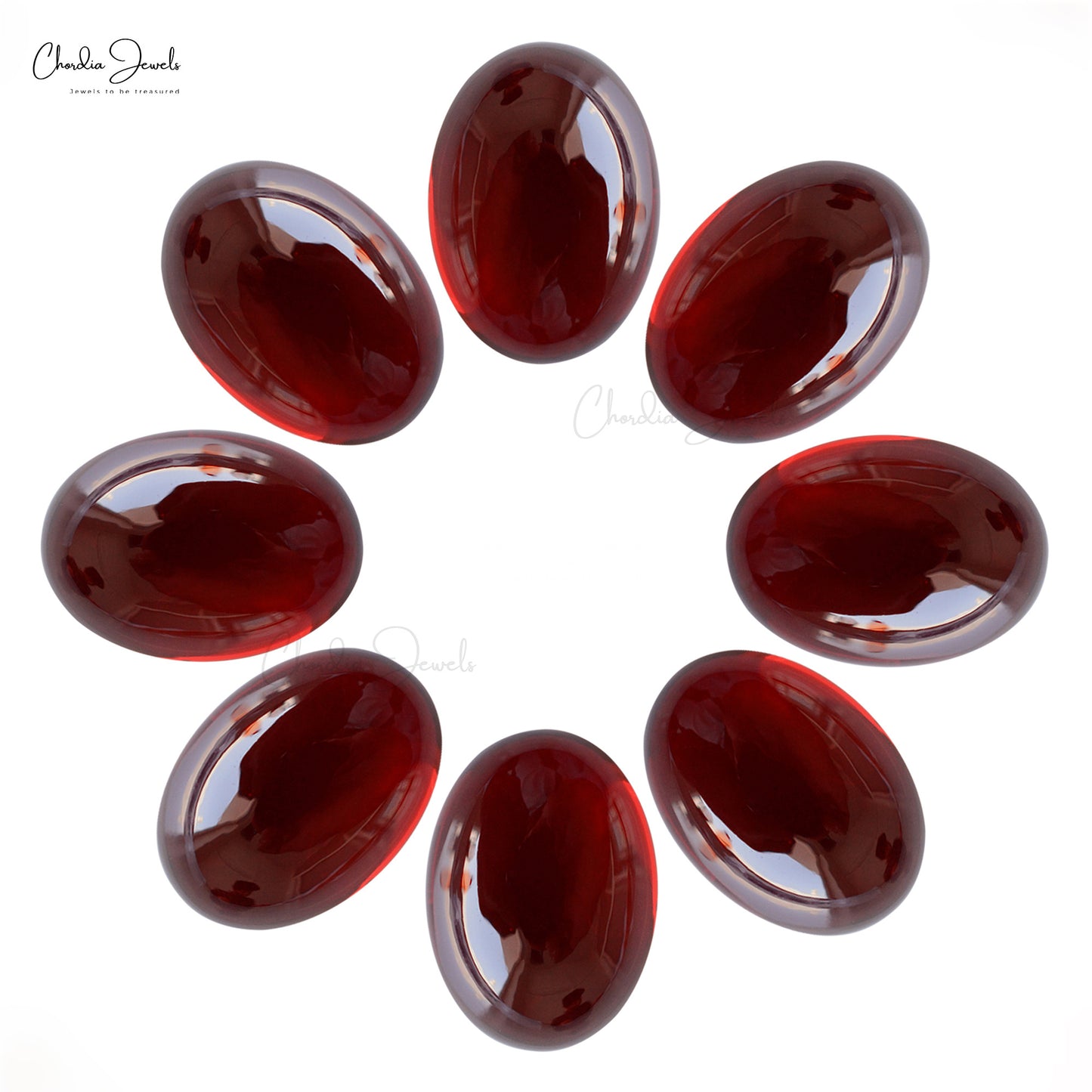 AAA Grade 9x7 MM Oval Cabochon Garnet Gemstone Manufacturer, 1 Piece