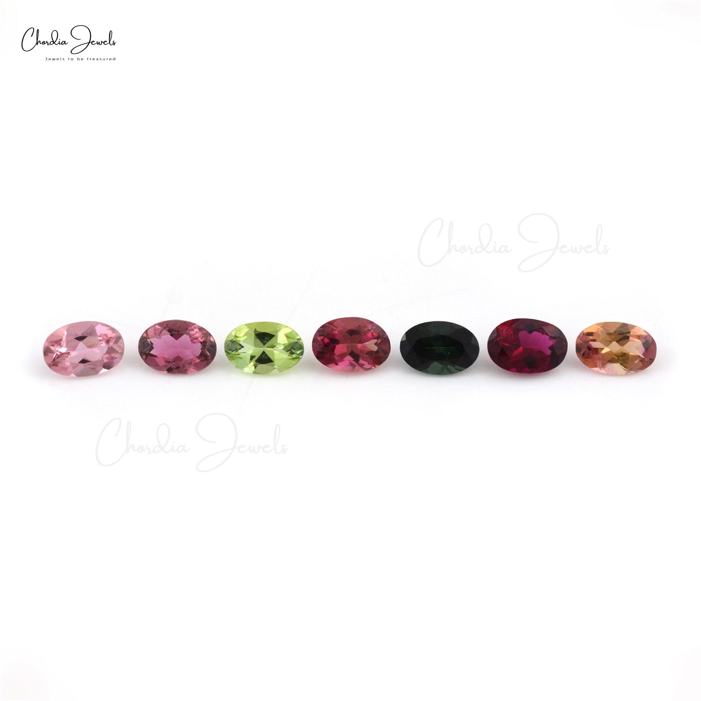 Load image into Gallery viewer, 1/2 Carats Multi Tourmaline Oval Cut 6x4mm Loose Gemstone For Jewelry, 1 Piece
