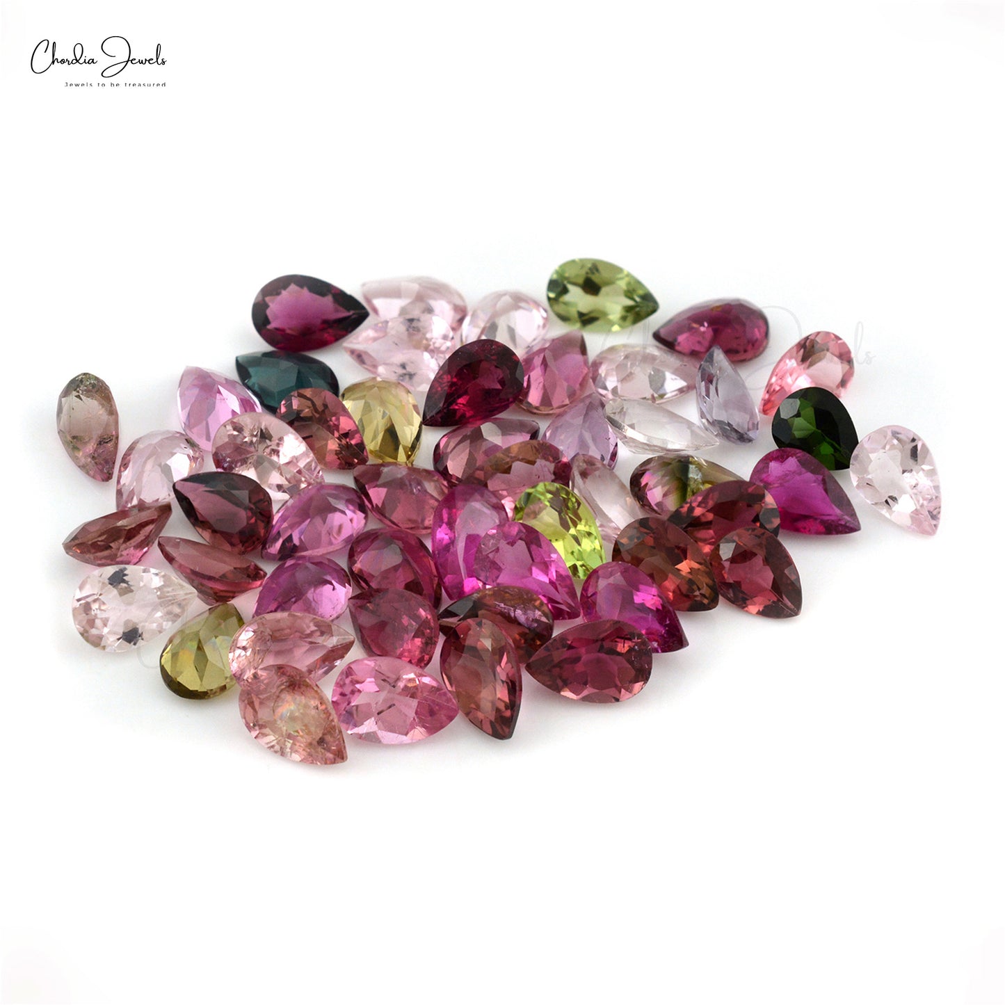 Genuine Multi Tourmaline Calibrated 6x4mm Pear Cut,1 Piece