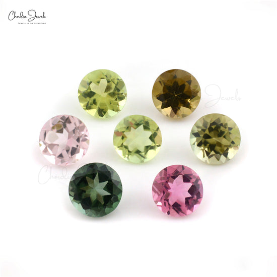 4mm Fine Quality Tourmaline Round Faceted Cut, 1 Piece