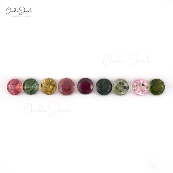 Load image into Gallery viewer, 8mm AAA Grade Multi Tourmaline Round Cut For Pendant, 1 Piece
