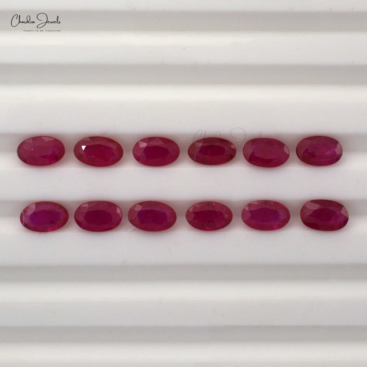 5x3mm Natural Ruby Oval Cut Precious Gemstone For Jewelry Making, 1 Piece