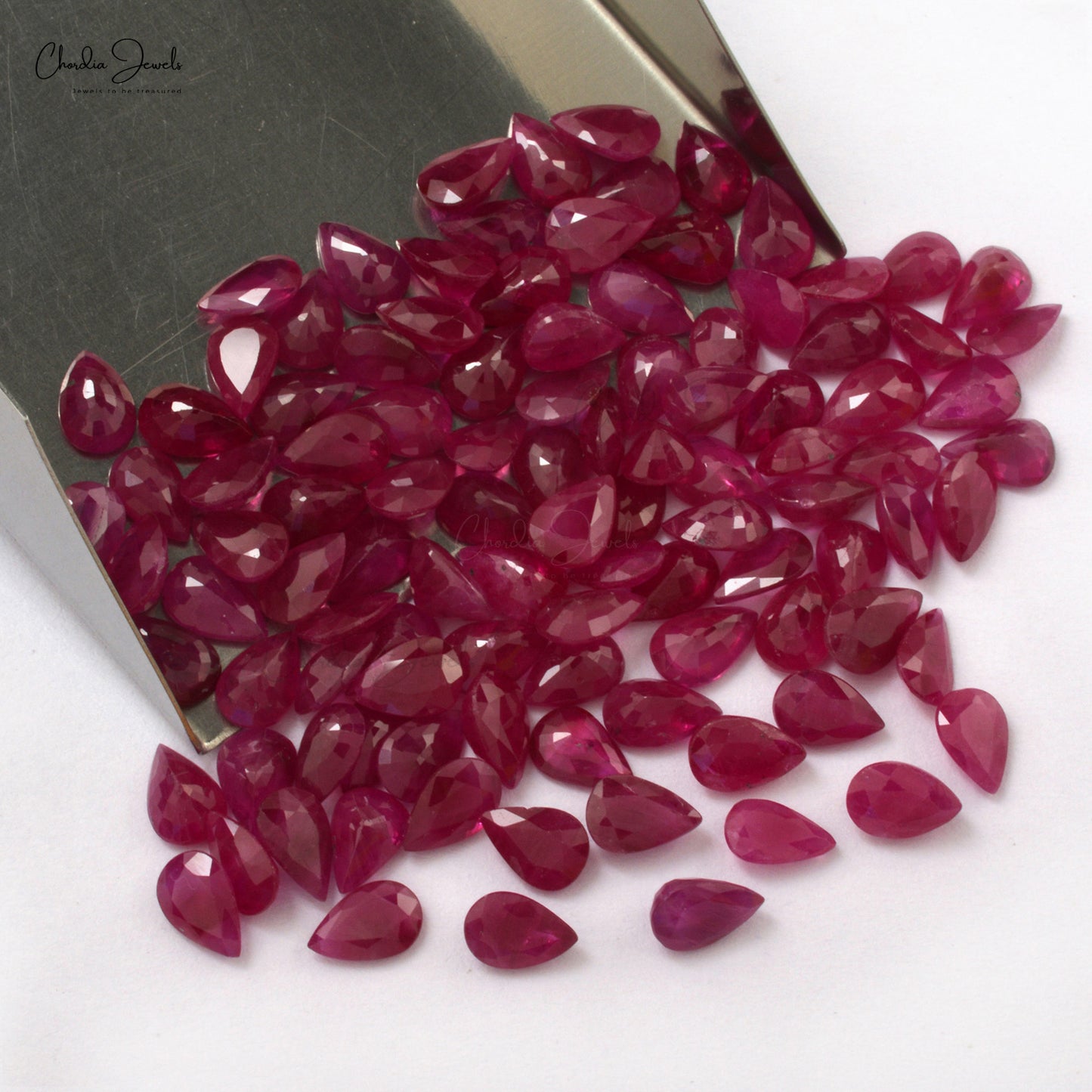 Load image into Gallery viewer, High Quality Loose Genuine Ruby Faceted Pear 8x6mm, 1 Piece
