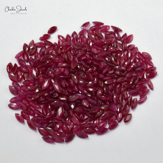 Load image into Gallery viewer, 5x2.50mm Marquise Cut Ruby Loose Gemstone For Jewelry, 1 Piece
