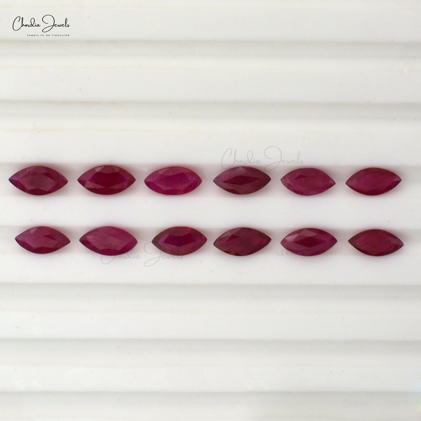 6x3 mm Ruby Marquise Precious Gemstone, 1 Piece