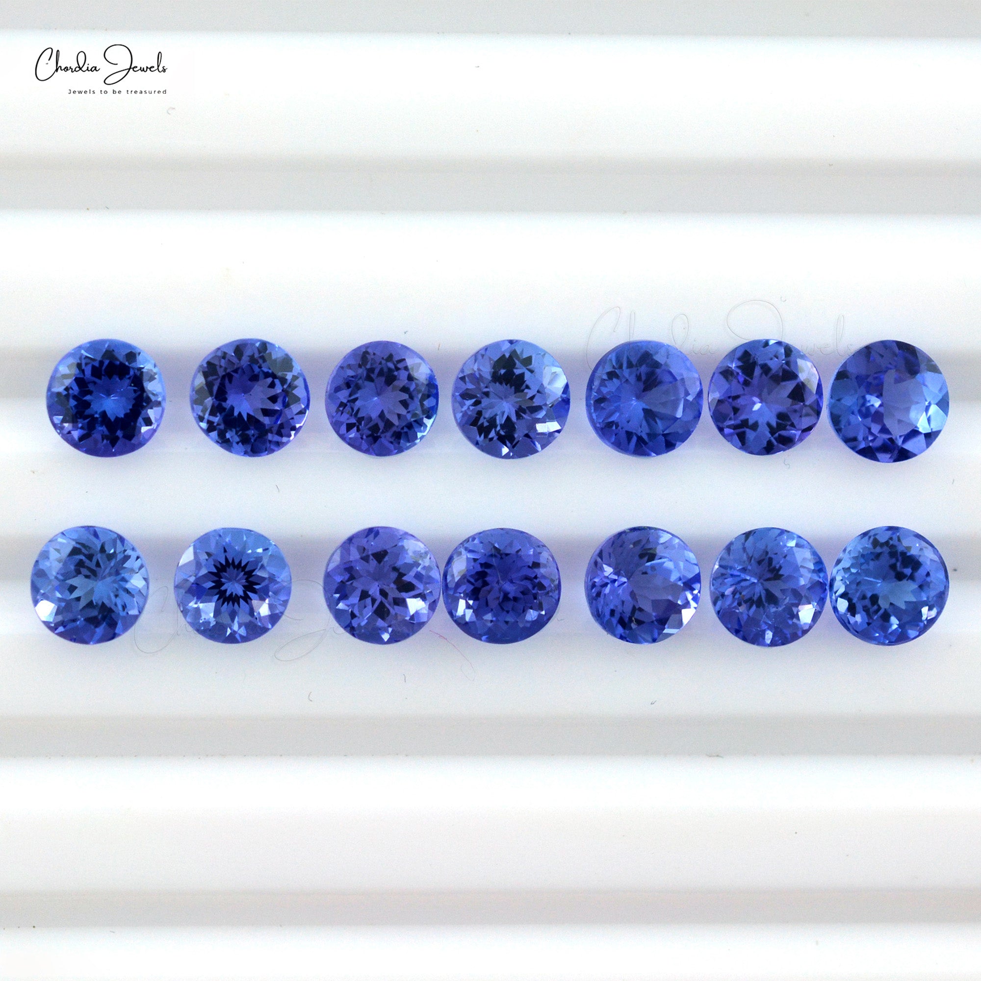 Genuine Round Brilliant Cut 6X6X3.80 MM Loose Tanzanite Stones
