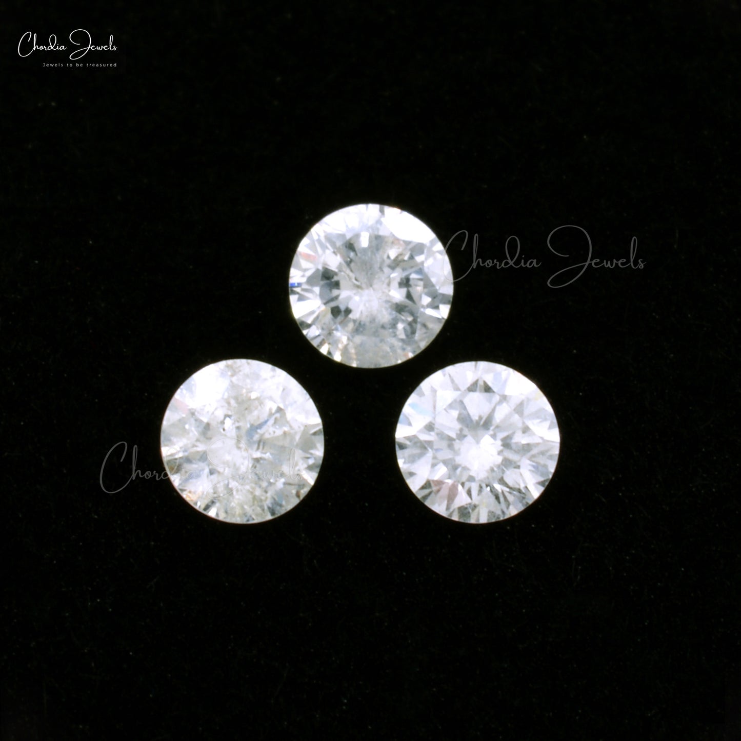 White Diamond I1-I2 / G-H Round Excellent Cut 2.3MM Loose Gemstone, 1 Piece