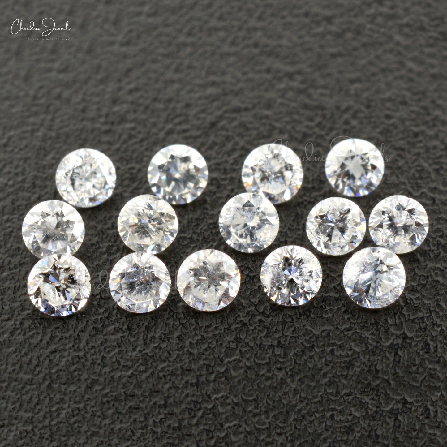 White Diamond I1-I2 / G-H Round Excellent Cut 2.90 MM Loose Gemstone, 1 Piece