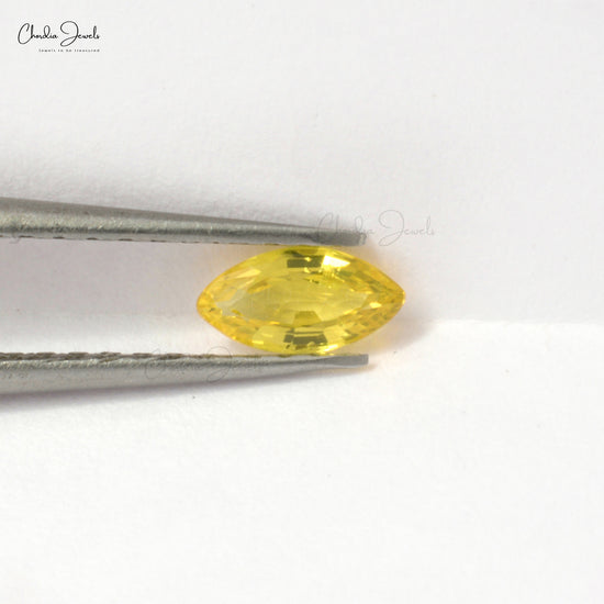 Discover Flawless 6x3mm Marquise-Cut Yellow Sapphires 0.20 carats AAA Quality From Chordia Jewels
