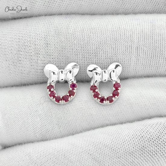 Genuine Ruby Earrings