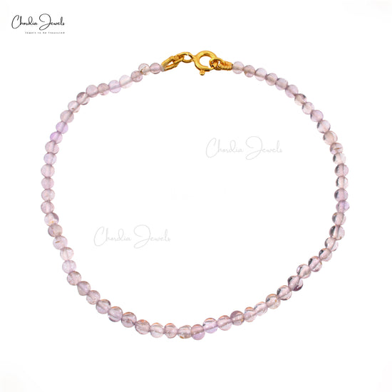 Load image into Gallery viewer, Top Quality Natural Pink Amethyst Gemstone Handmade Bead Bracelet In 925 Sterling Silver Jewelry Wholesale Price

