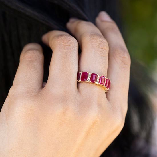 Genuine Red Ruby Ring