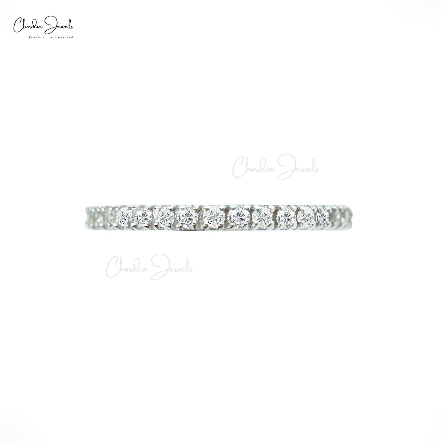 0.23 carat VS1/GH Quality White Diamond Wedding Band For Her - Chordia Jewels