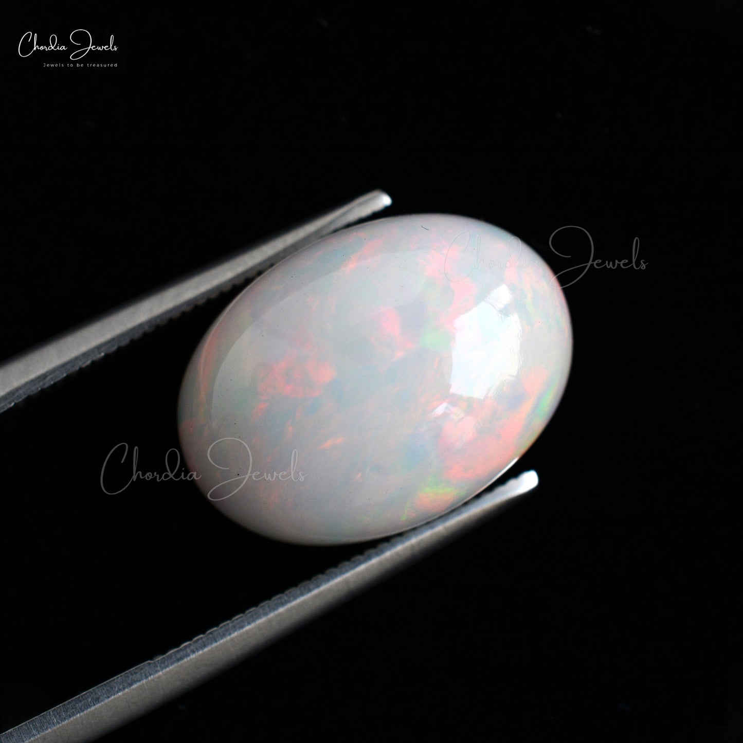 High Quality 8.49 Carats Natural Fire Ethiopian Opal Oval Semi Precious Gemstones For Jewelry