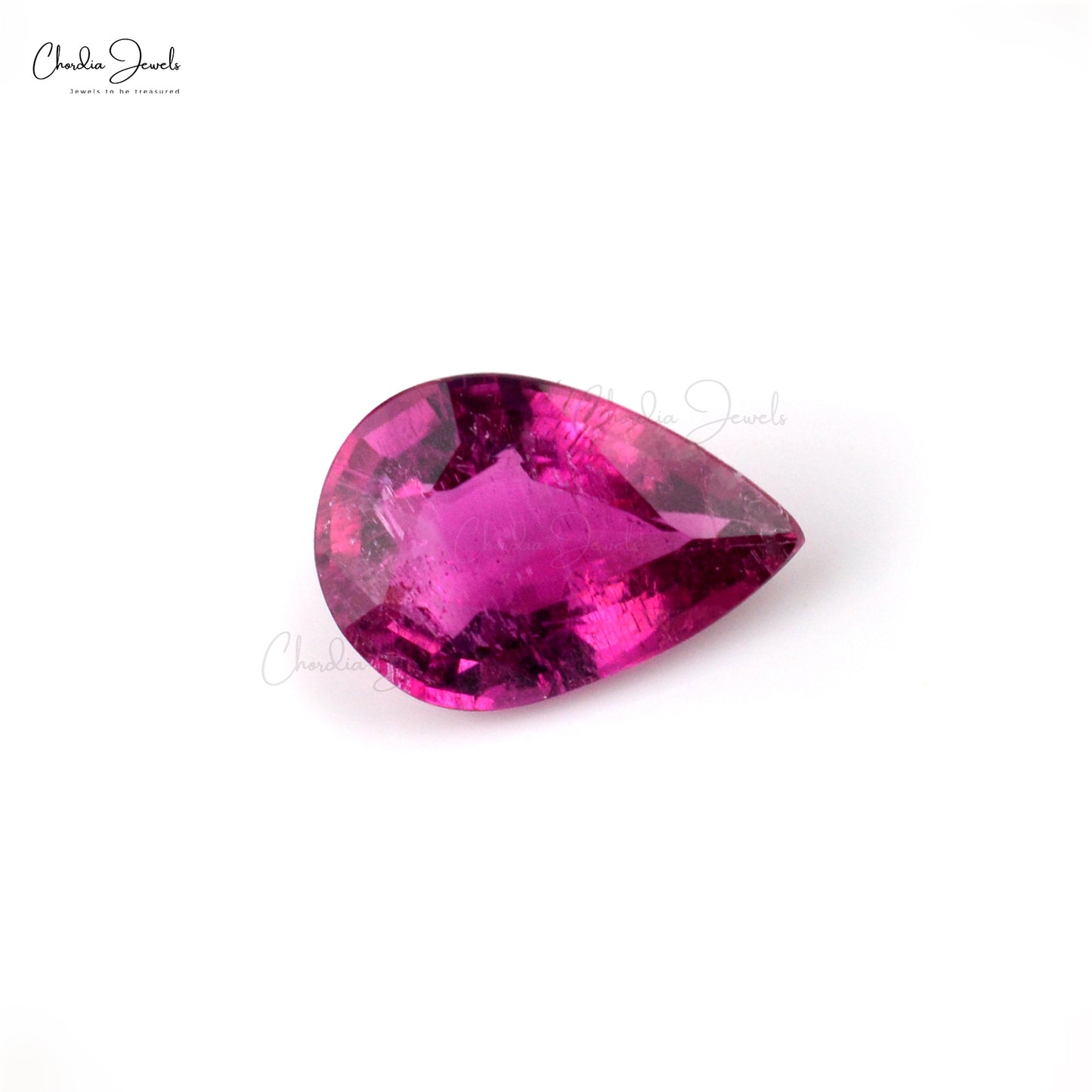 1.45 carat Super Fine Quality Rubellite Tourmaline Pear Cut Gemstone for Making Necklaces, 1 Piece