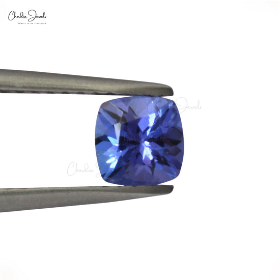 Tanzanite 5X5 MM Cushion Cut Semi Precious Gemstone, 1 Pieces